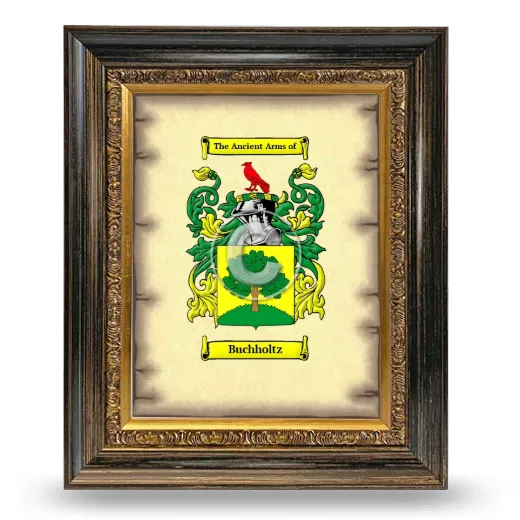 Buchholtz Coat of Arms Framed - Heirloom