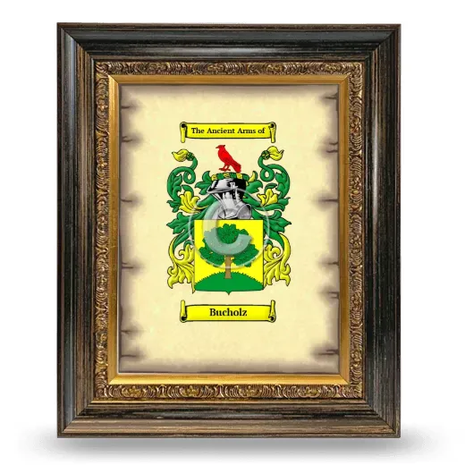 Bucholz Coat of Arms Framed - Heirloom