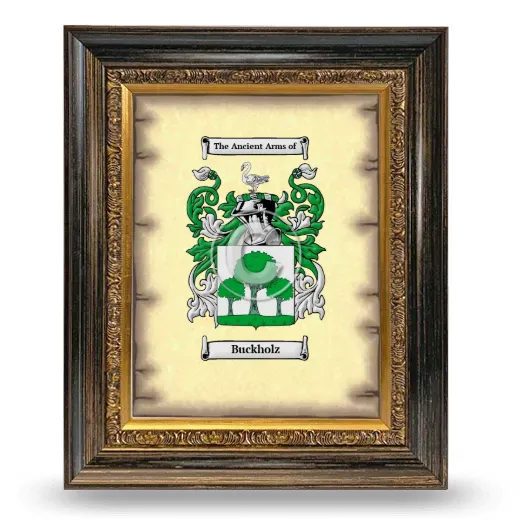 Buckholz Coat of Arms Framed - Heirloom