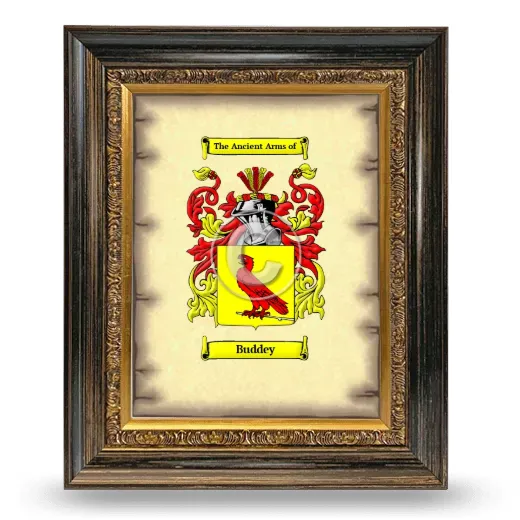 Buddey Coat of Arms Framed - Heirloom