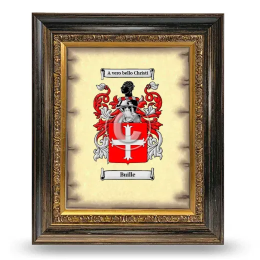 Buille Coat of Arms Framed - Heirloom