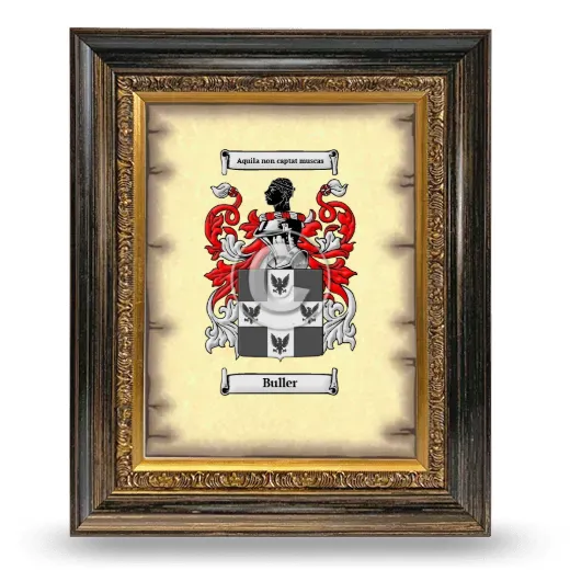 Buller Coat of Arms Framed - Heirloom