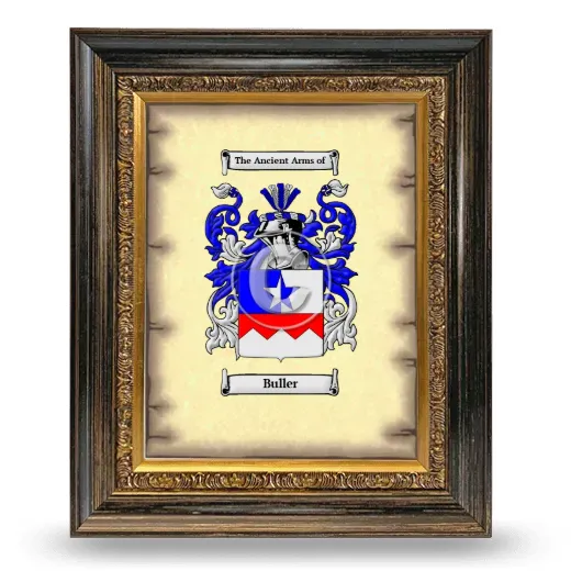 Buller Coat of Arms Framed - Heirloom