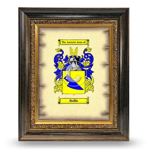 Bullis Coat of Arms Framed - Heirloom