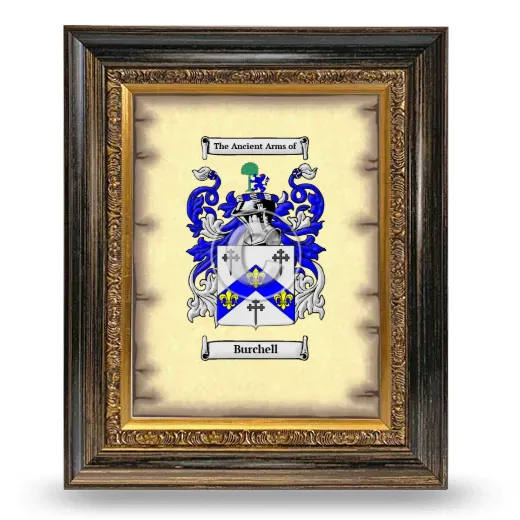 Burchell Coat of Arms Framed - Heirloom