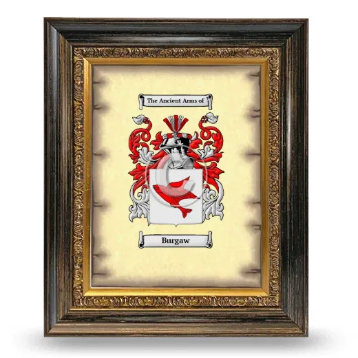 Burgaw Coat of Arms Framed - Heirloom