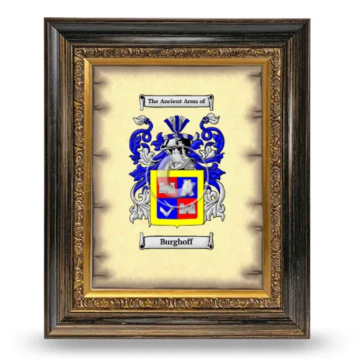 Burghoff Coat of Arms Framed - Heirloom
