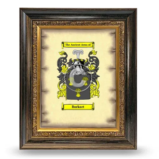 Burkart Coat of Arms Framed - Heirloom