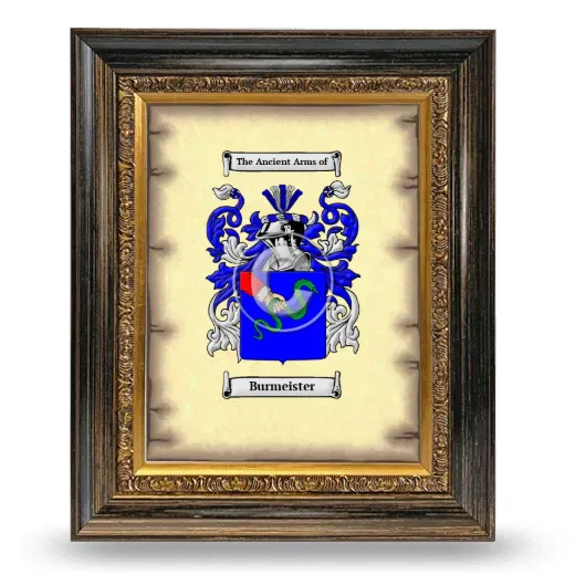 Burmeister Coat of Arms Framed - Heirloom