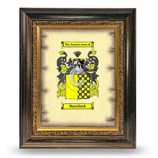 Burscheck Coat of Arms Framed - Heirloom