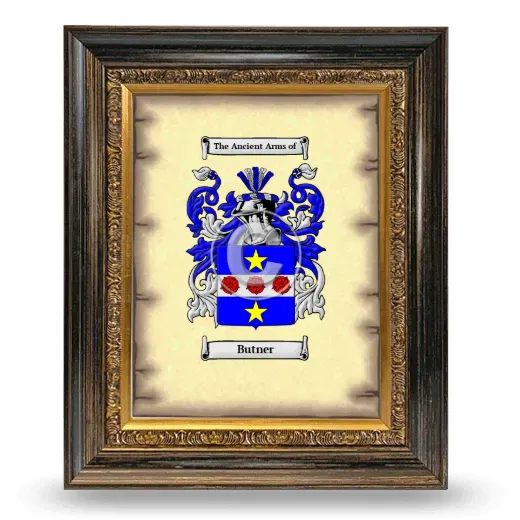 Butner Coat of Arms Framed - Heirloom