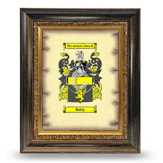 Butry Coat of Arms Framed - Heirloom