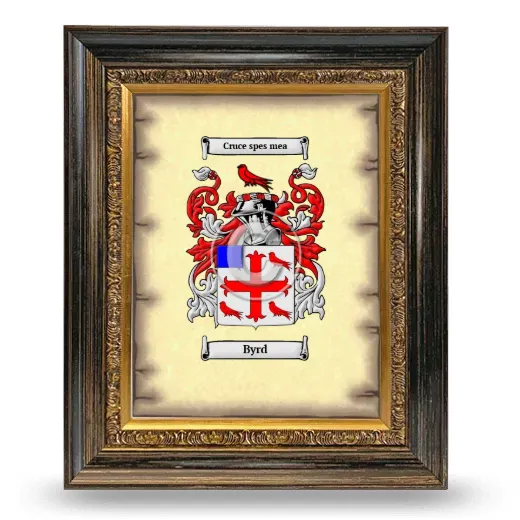 Byrd Coat of Arms Framed - Heirloom