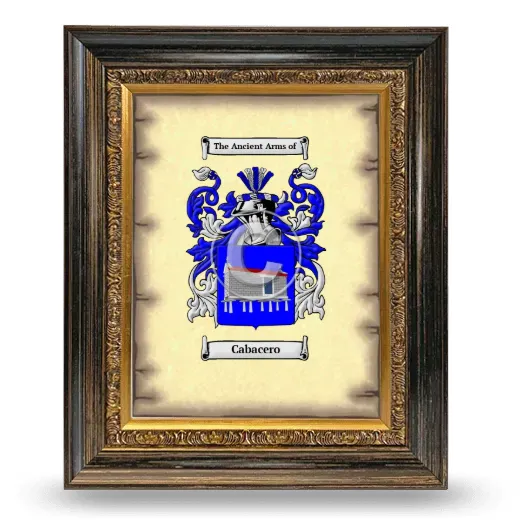 Cabacero Coat of Arms Framed - Heirloom