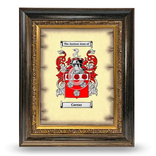 Caesar Coat of Arms Framed - Heirloom