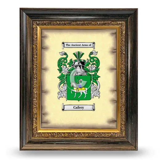 Cafery Coat of Arms Framed - Heirloom