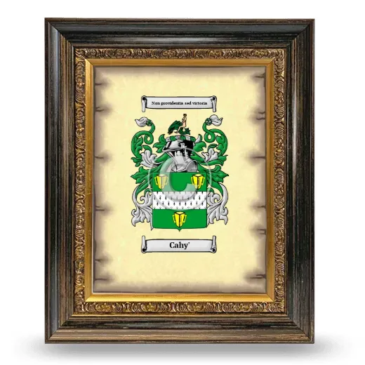 Cahy' Coat of Arms Framed - Heirloom