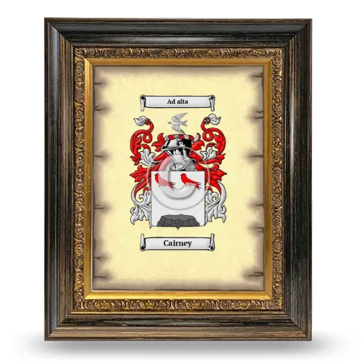 Cairney Coat of Arms Framed - Heirloom