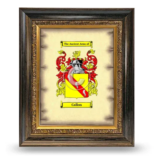 Callon Coat of Arms Framed - Heirloom
