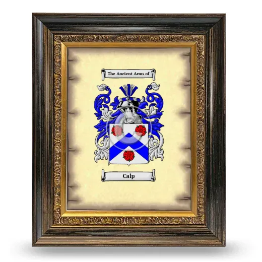Calp Coat of Arms Framed - Heirloom