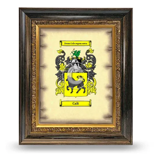 Calt Coat of Arms Framed - Heirloom