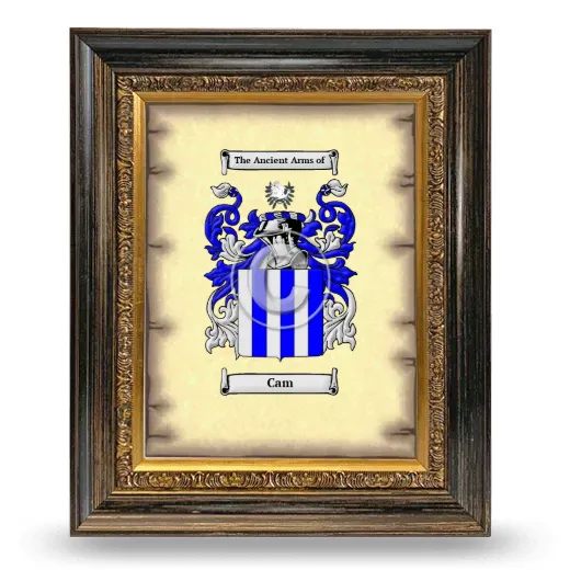 Cam Coat of Arms Framed - Heirloom