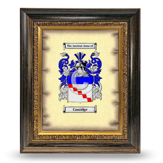 Camidge Coat of Arms Framed - Heirloom