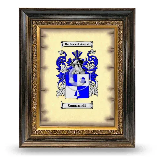 Campanelli Coat of Arms Framed - Heirloom