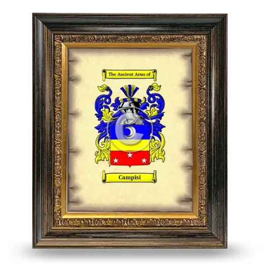 Campisi Coat of Arms Framed - Heirloom