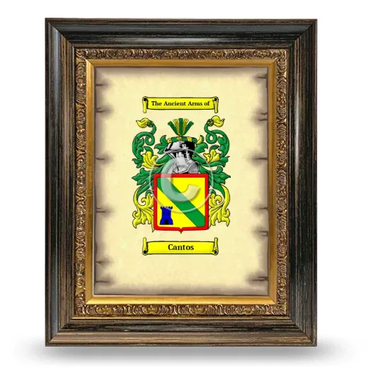 Cantos Coat of Arms Framed - Heirloom