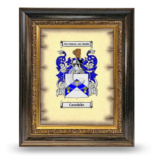 Caradake Coat of Arms Framed - Heirloom