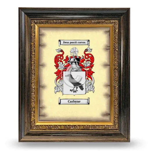 Carbyne Coat of Arms Framed - Heirloom