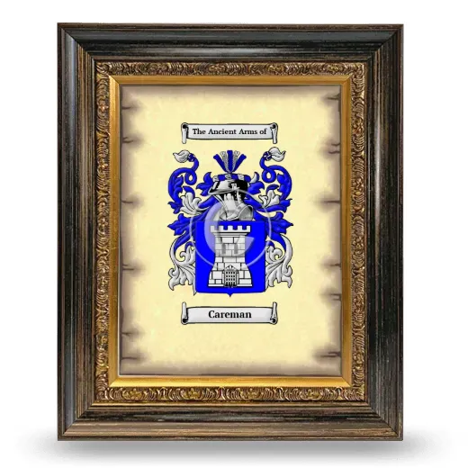 Careman Coat of Arms Framed - Heirloom