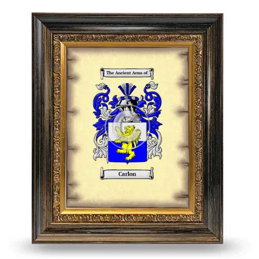 Carlon Coat of Arms Framed - Heirloom