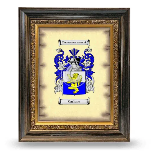 Carlone Coat of Arms Framed - Heirloom