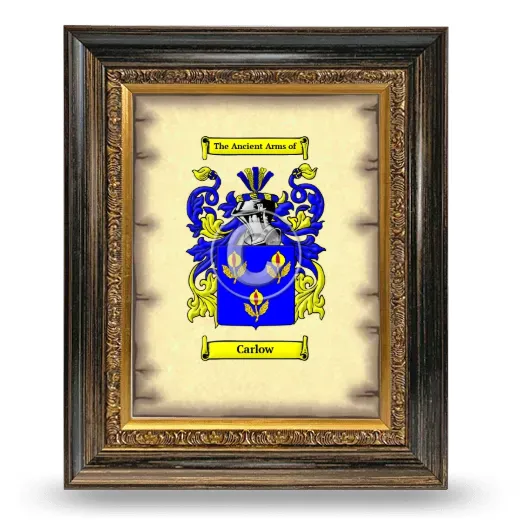 Carlow Coat of Arms Framed - Heirloom
