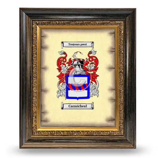 Carmicheal Coat of Arms Framed - Heirloom