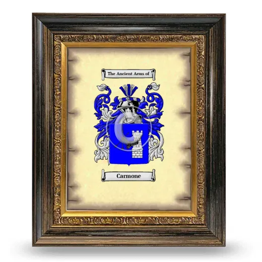 Carmone Coat of Arms Framed - Heirloom