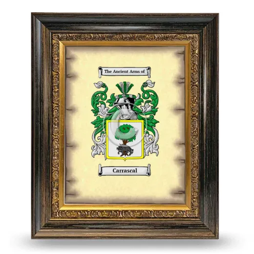 Carrascal Coat of Arms Framed - Heirloom