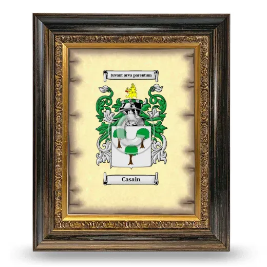 Casain Coat of Arms Framed - Heirloom