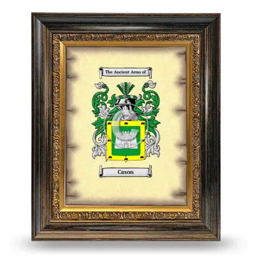 Cason Coat of Arms Framed - Heirloom