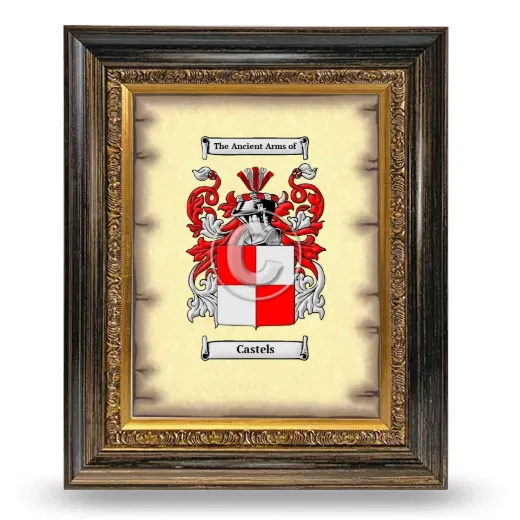 Castels Coat of Arms Framed - Heirloom
