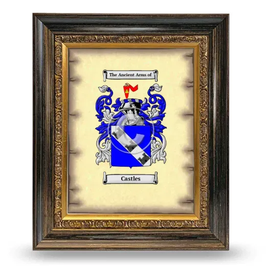 Castles Coat of Arms Framed - Heirloom