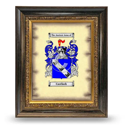Castlock Coat of Arms Framed - Heirloom