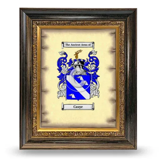 Casye Coat of Arms Framed - Heirloom
