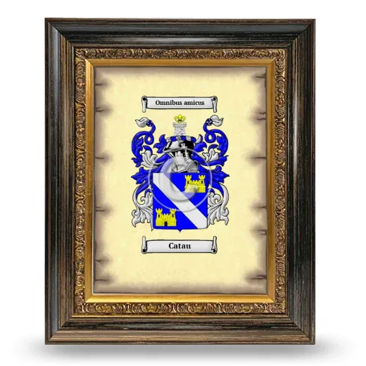 Catau Coat of Arms Framed - Heirloom