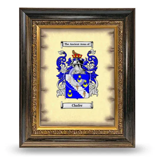 Chafer Coat of Arms Framed - Heirloom