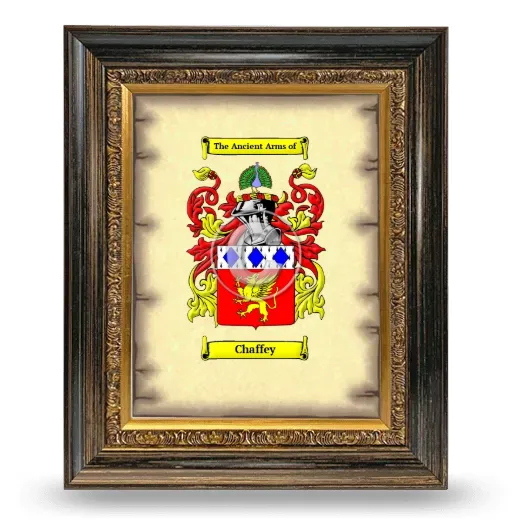 Chaffey Coat of Arms Framed - Heirloom
