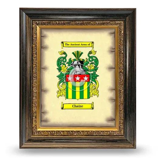 Chaize Coat of Arms Framed - Heirloom