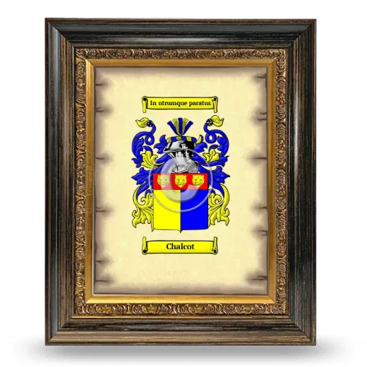 Chalcot Coat of Arms Framed - Heirloom